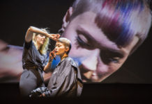 DAVINES HAIR IN STAGE W LONDYNIE