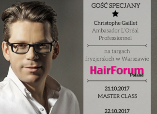 Christophe Gaillet na targach Hair Forum w Warszawie 21-22.10.2017