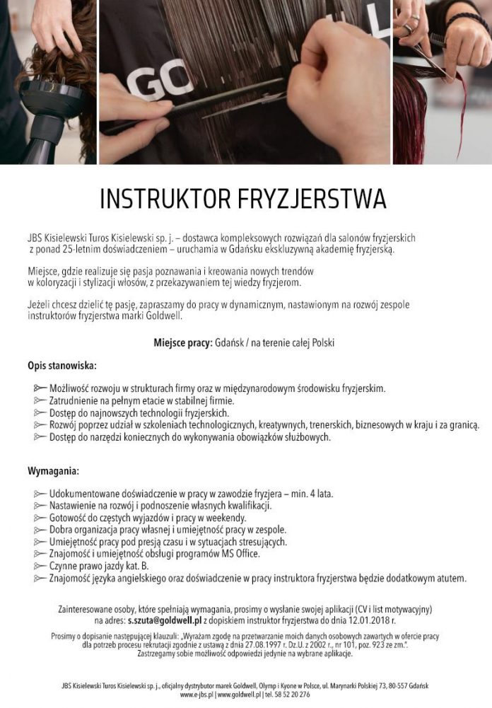 instruktor fryzjerstwa_akademia w gdansku