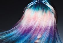 Psychodeliczne rytmy Włosy: Steven Smart, Zdjęcie: Jamie Blanshard, Makijaż: Debra Smart, Stylizacja: Ginger Ninjas